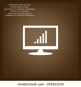 signal strength indicator icon on computer screen.