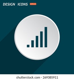 signal strength indicator. icon. vector design