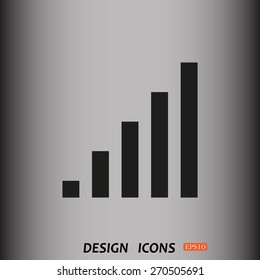 signal strength indicator. icon. vector design