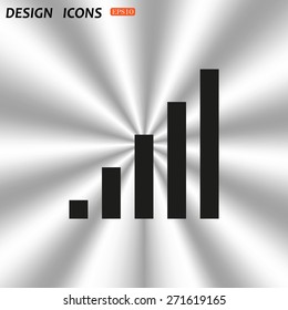 signal strength indicator. icon. vector design