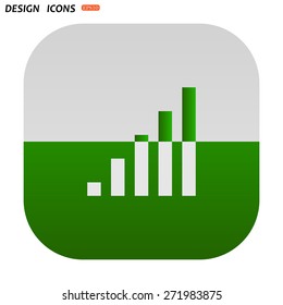 signal strength indicator. icon. vector design