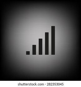 signal strength indicator. icon. vector design