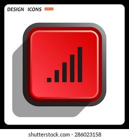 signal strength indicator. icon. vector design