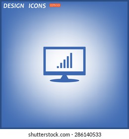 signal strength indicator. icon. vector design