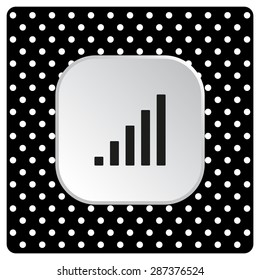 signal strength indicator. icon. vector design