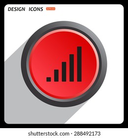 signal strength indicator. icon. vector design
