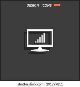 signal strength indicator. icon. vector design