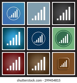 signal strength indicator. icon. vector design