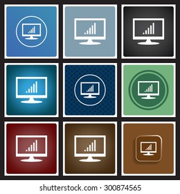 signal strength indicator. icon. vector design