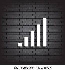 signal strength indicator. icon. vector design