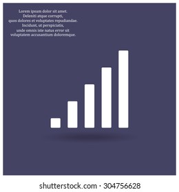 signal strength indicator. icon. vector design