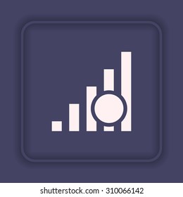 signal strength indicator. icon. vector design