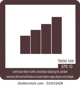 signal strength indicator. icon. vector design