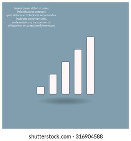 signal strength indicator. icon. vector design