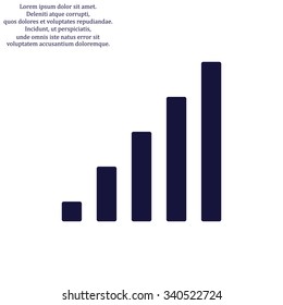 signal strength indicator. icon. vector design