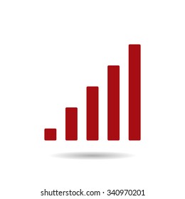 signal strength indicator. icon. vector design
