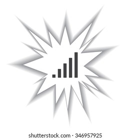signal strength indicator. icon. vector design