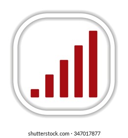 signal strength indicator. icon. vector design