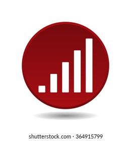 signal strength indicator. icon, vector illustration. Flat design style
