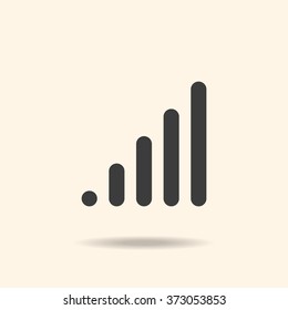signal strength indicator. icon. vector design