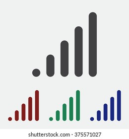 signal strength indicator. icon. vector design