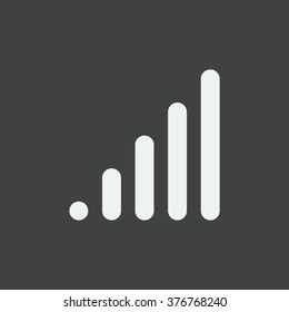 signal strength indicator. icon. vector design