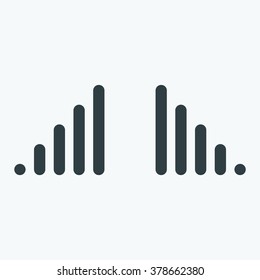 signal strength indicator. icon. vector design