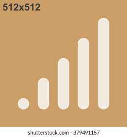 signal strength indicator. icon. vector design