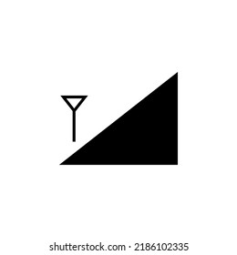Signal strength indicator, mobile phone bar status icon. network connection level sign isolated on white backround
