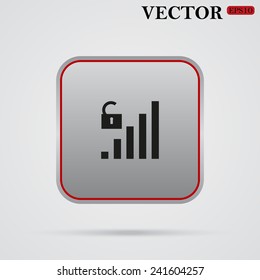 signal strength indicator, open access ,  vector, EPS 10