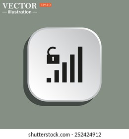 signal strength indicator, open access , vector illustration, EPS 10