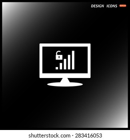 signal strength indicator, open access. icon. vector design