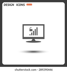 signal strength indicator, open access. icon. vector design