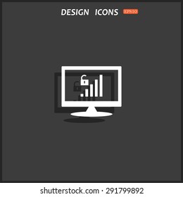 signal strength indicator, open access. icon. vector design