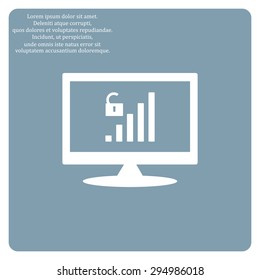 signal strength indicator, open access. icon. vector design