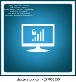 signal strength indicator, open access. icon. vector design