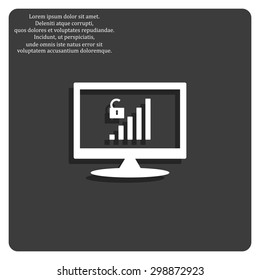signal strength indicator, open access. icon. vector design