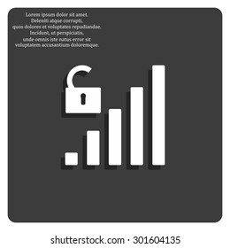 signal strength indicator, open access. icon. vector design