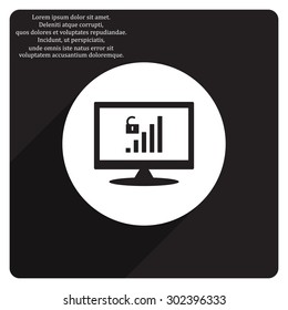 signal strength indicator, open access. icon. vector design