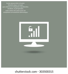 signal strength indicator, open access. icon. vector design