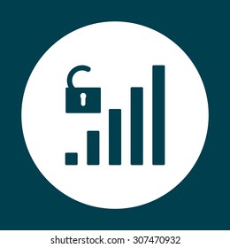 signal strength indicator, open access. icon. vector design