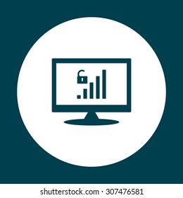 signal strength indicator, open access. icon. vector design