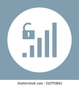 signal strength indicator, open access. icon. vector design