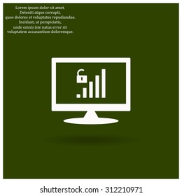 signal strength indicator, open access. icon. vector design