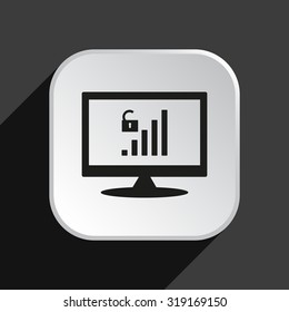 signal strength indicator, open access. icon. vector design
