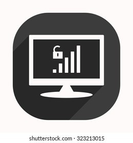 signal strength indicator, open access. icon. vector design