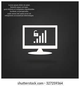 signal strength indicator, open access. icon. vector design