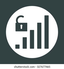 signal strength indicator, open access. icon. vector design