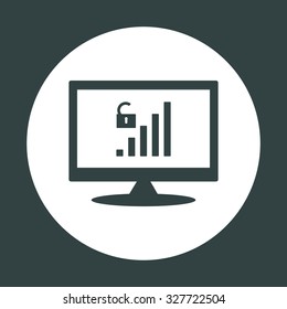 signal strength indicator, open access. icon. vector design