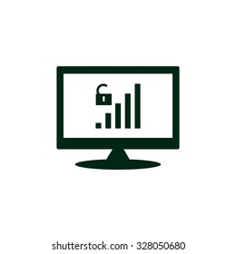 signal strength indicator, open access. icon. vector design